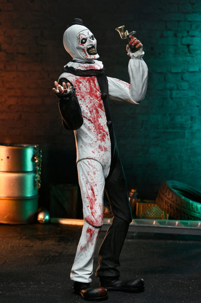 TERRIFIER 2 - ULTIMATE ART THE CLOWN 7" SCALE ACTION FIGURE (BLOOD SPLATTERED)
