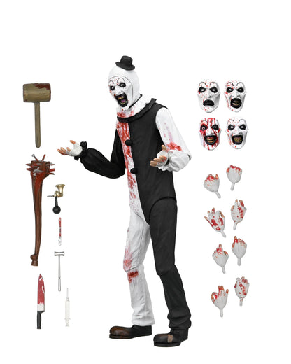 TERRIFIER 2 - ULTIMATE ART THE CLOWN 7" SCALE ACTION FIGURE (BLOOD SPLATTERED)