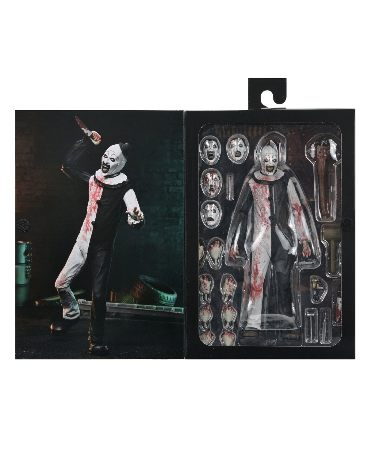 TERRIFIER 2 - ULTIMATE ART THE CLOWN 7" SCALE ACTION FIGURE (BLOOD SPLATTERED)