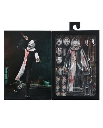 TERRIFIER 2 - ULTIMATE ART THE CLOWN 7" SCALE ACTION FIGURE (BLOOD SPLATTERED)