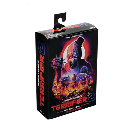 TERRIFIER 2 - ULTIMATE ART THE CLOWN 7" SCALE ACTION FIGURE (BLOOD SPLATTERED)