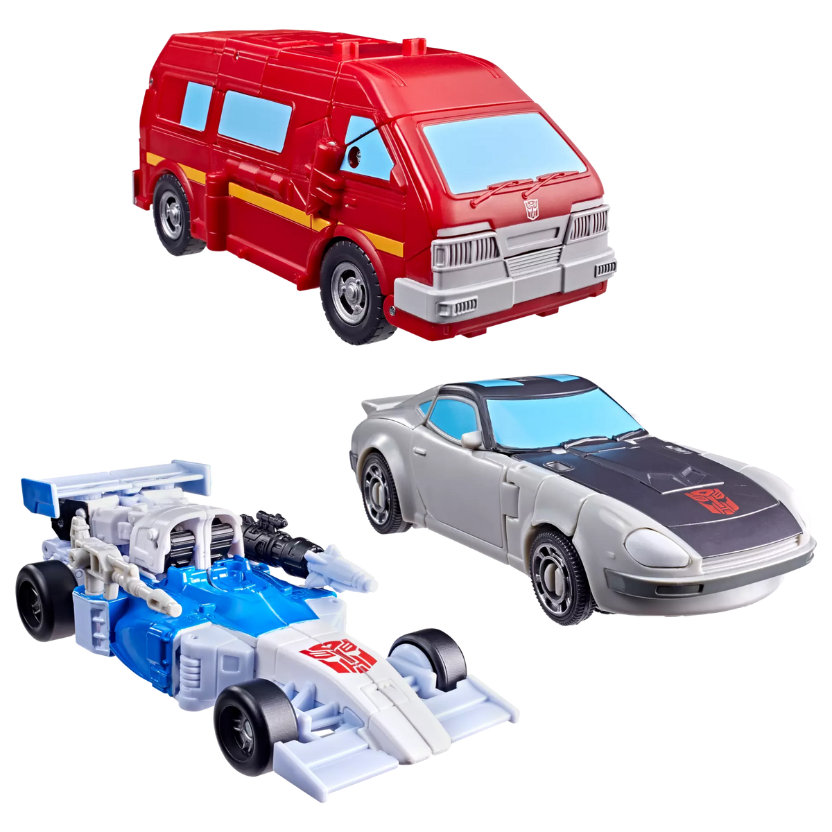 Transformers Age of the Primes Autobot Mirage, Ironhide, and Bluestreak