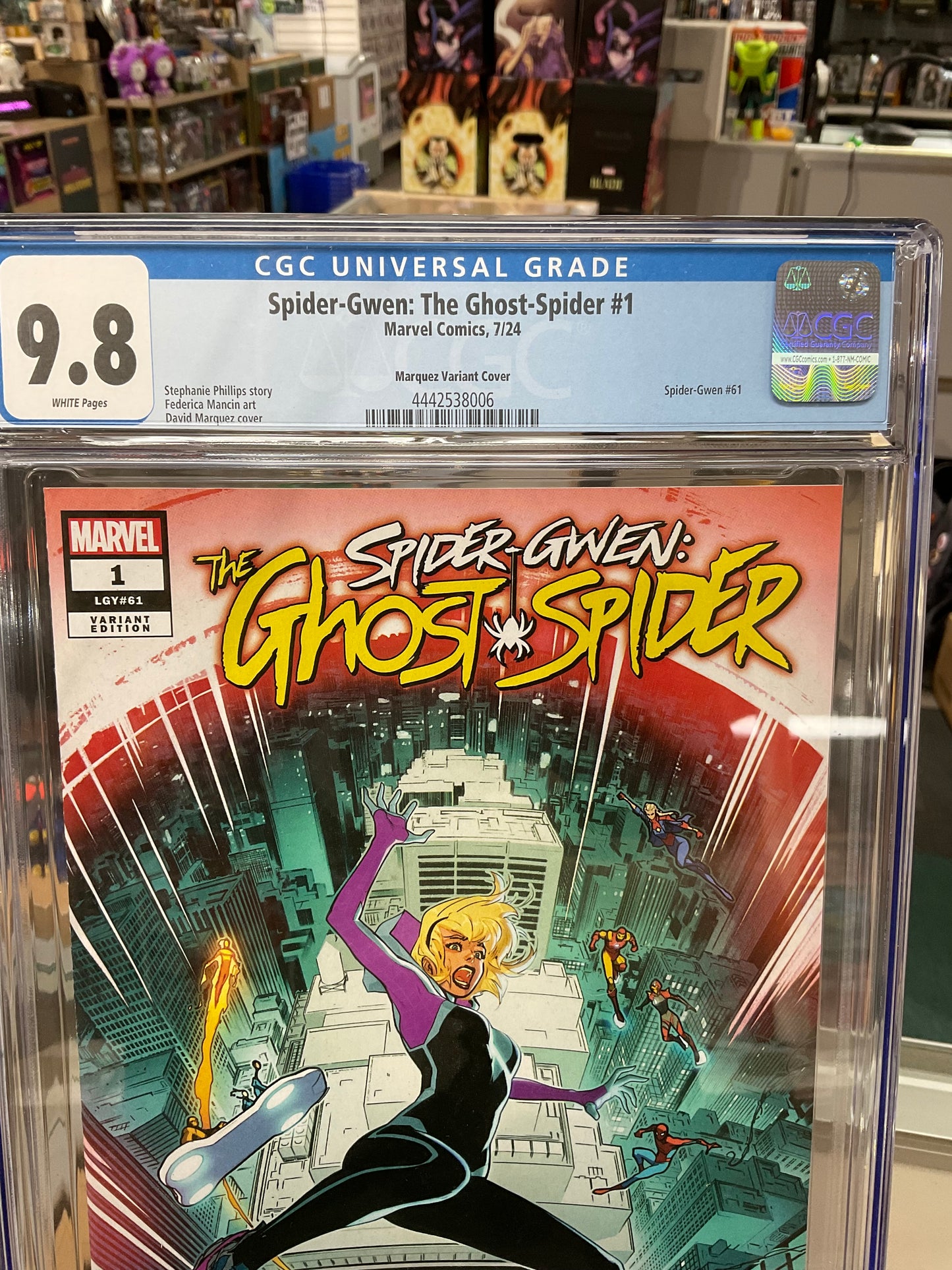 Spider-Gwen: The Ghost-Spider #1 CGC 9.8 Marquez Cover