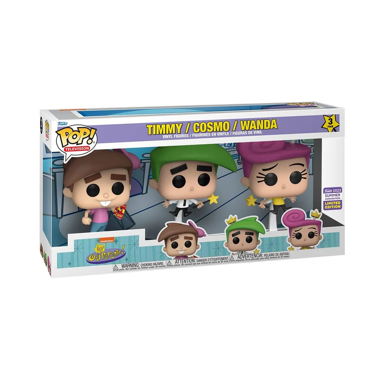 SDCC 2023 (Shared): The Fairly OddParents POP! Fairly OddParents 3-Pack