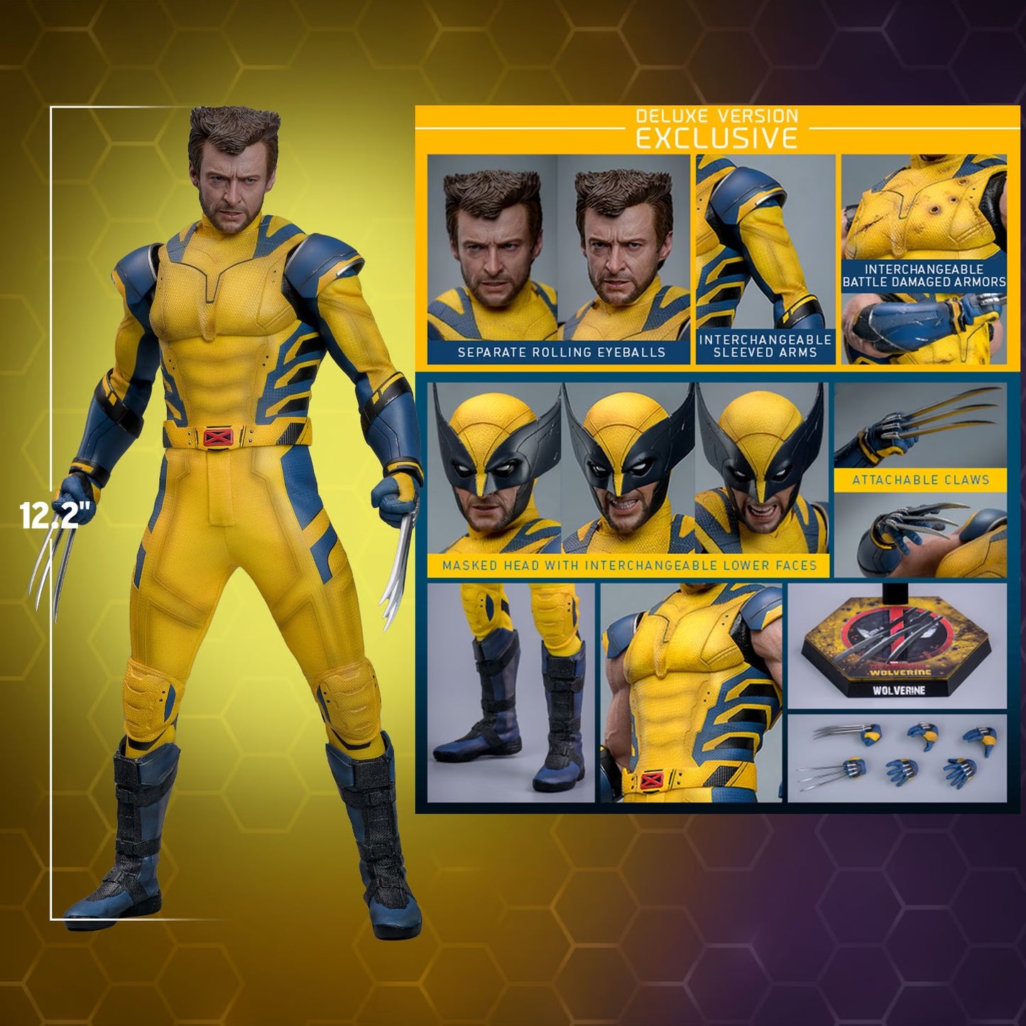 (Pre-Order) WOLVERINE (DELUXE VERSION) Sixth Scale Figure by Hot Toys