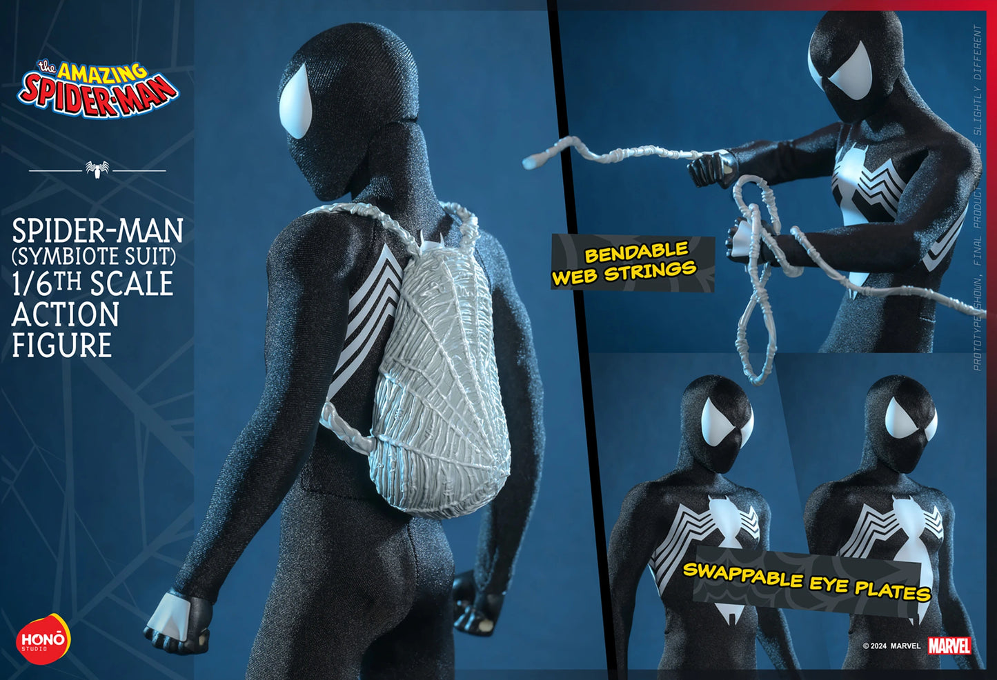 SPIDER-MAN (SYMBIOTE SUIT) Action Figure by Honō Studio