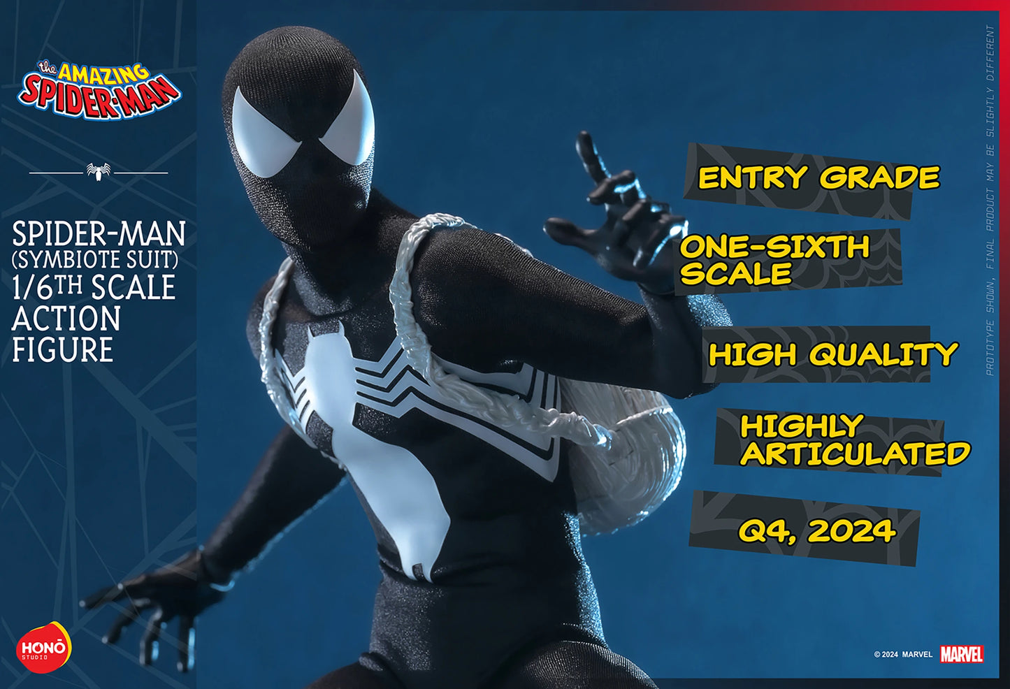 SPIDER-MAN (SYMBIOTE SUIT) Action Figure by Honō Studio