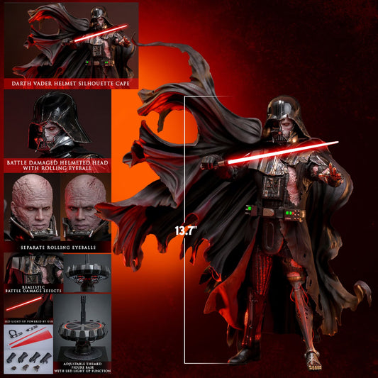 (Pre-Order) DARTH VADER™ (BATTLE DAMAGED) (DELUXE VERSION) Sixth Scale Figure by Hot Toys