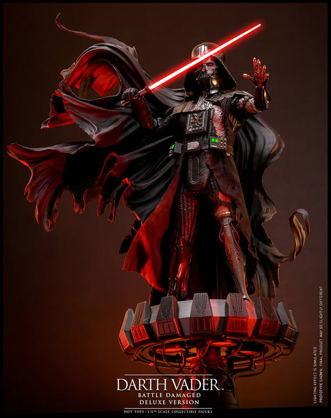 Pre-Order: DARTH VADER™ (BATTLE DAMAGED) (DELUXE VERSION) Sixth Scale Figure by Hot Toys