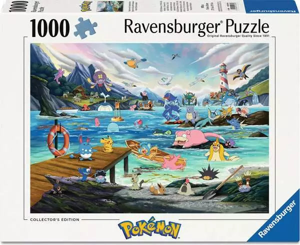 Adult puzzle 1000 pieces - Pokémon - Pokémon- Vaporeon and Temperate Marine