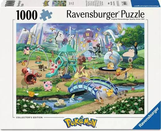 Adult puzzle 1000 pieces - Pokémon - Pokémon- Eevee and Park