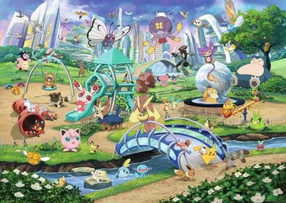 Adult puzzle 1000 pieces - Pokémon - Pokémon- Eevee and Park