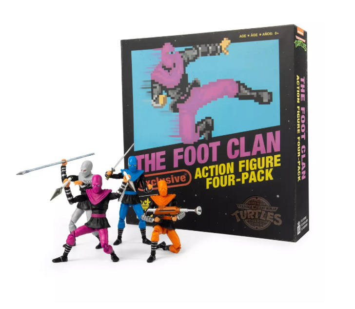 Teenage Mutant Ninja Turtles The Foot Clan BST AXN 5-inch Action Figure 4-Pack