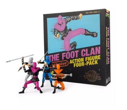 Teenage Mutant Ninja Turtles The Foot Clan BST AXN 5-inch Action Figure 4-Pack