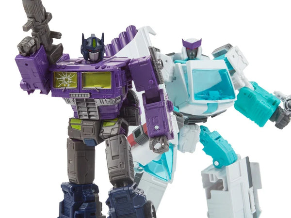 SHATTERED GLASS OPTIMUS PRIME SHATTERED GLASS RATCHET BY TAKARA TOMY