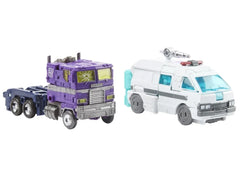 SHATTERED GLASS OPTIMUS PRIME SHATTERED GLASS RATCHET BY TAKARA TOMY