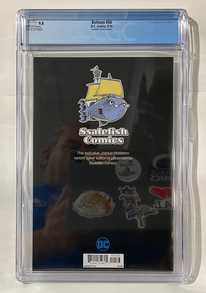 Batman #50 Josh Middleton Cover, CGC 9.8