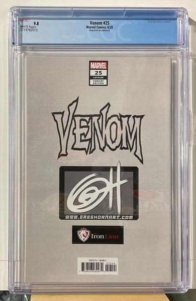 Venom #25 CGC 9.8 Greg Horn Art Edition