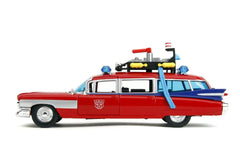 Ghostbusters x Transformers Hollywood Rides Ecto-1 (Optimus Prime Graphics) 1/24 Scale Vehicle