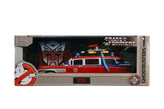 Ghostbusters x Transformers Hollywood Rides Ecto-1 (Optimus Prime Graphics) 1/24 Scale Vehicle