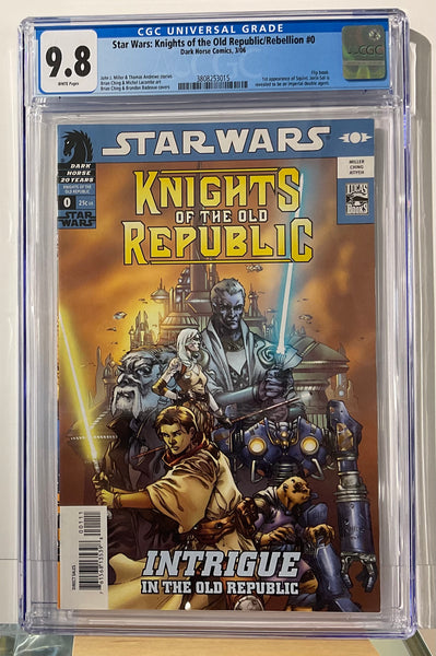 Star Wars Knights of the Old Republic /Rebellion #0 CGC 9.9