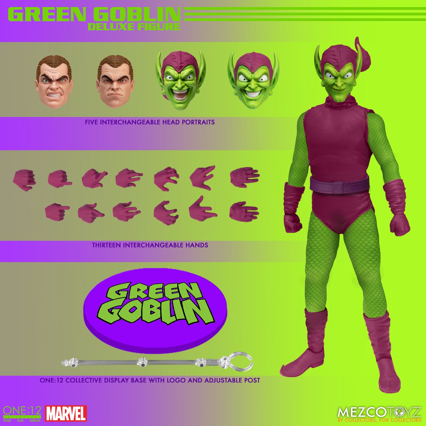 ONE-12 COLLECTIVE MARVEL GREEN GOBLIN DELUXE AF by MEZCO TOYS