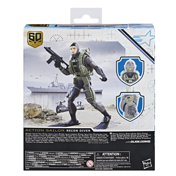 G.I. Joe Classified 60th Ann 6in Action Sailor Recon Diver Action Figure