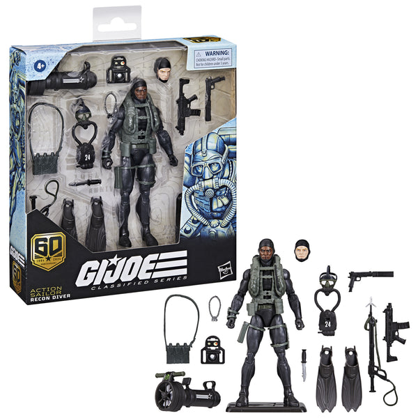 G.I. Joe Classified 60th Ann 6in Action Sailor Recon Diver Action Figure