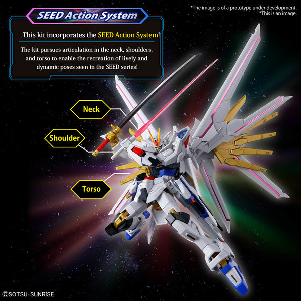 Gundam Seed Freedom Mighty Strike Freedom Gundam Hg Model Kit