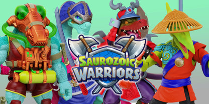 Saurozoic Warriors Wv 3 Javvik Mosa Mosasaurus Action Figure