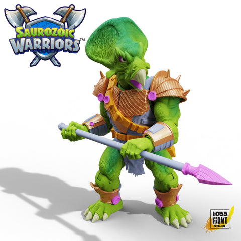 SAUROZOIC WARRIORS ACTION FIGURE: CERATOPSIAN GUARD