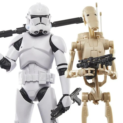 Star Wars The Black Series 6-Inch Phase II Clone Trooper & Battle Droid