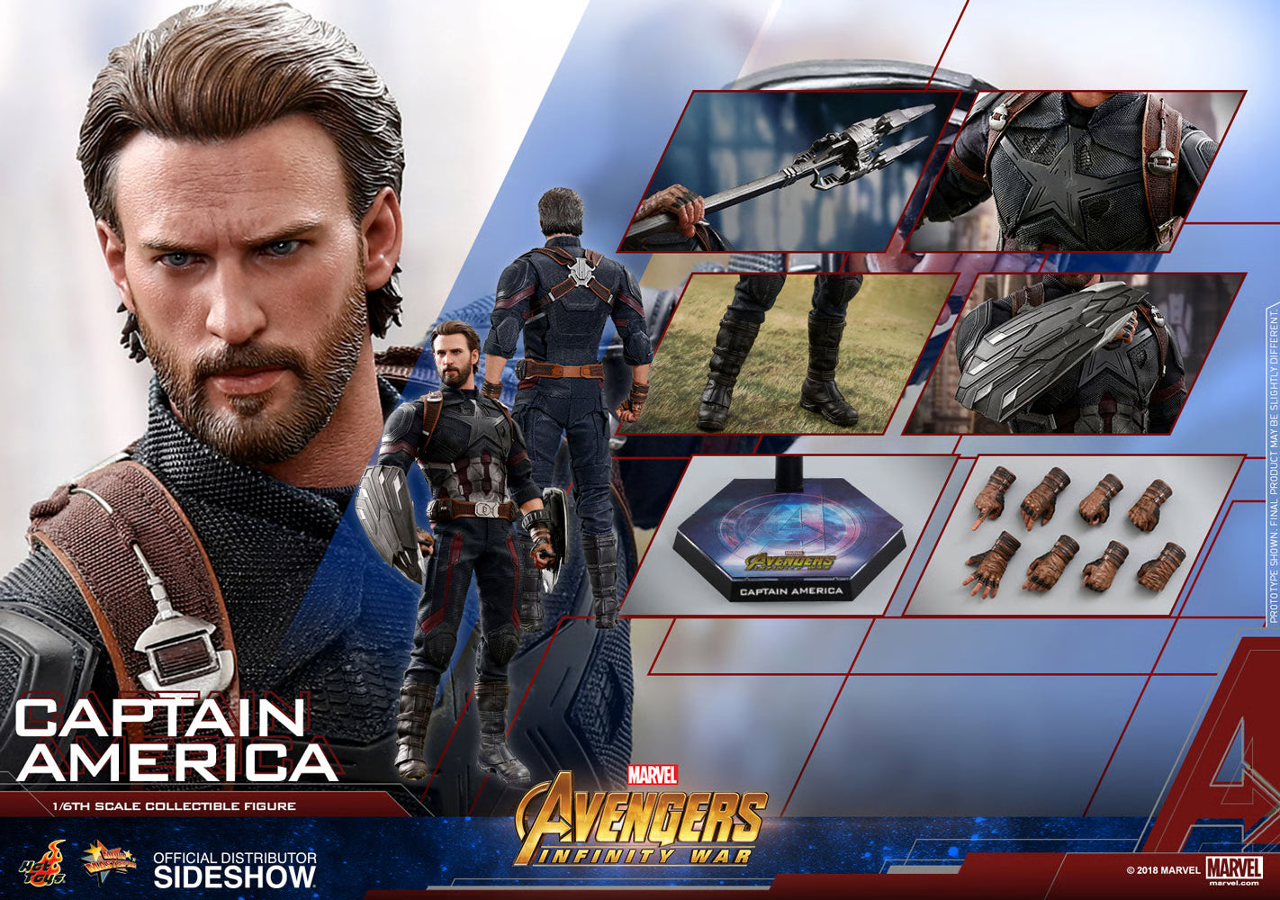 CAPTAIN AMERICA Sixth Scale Figure by Hot Toys