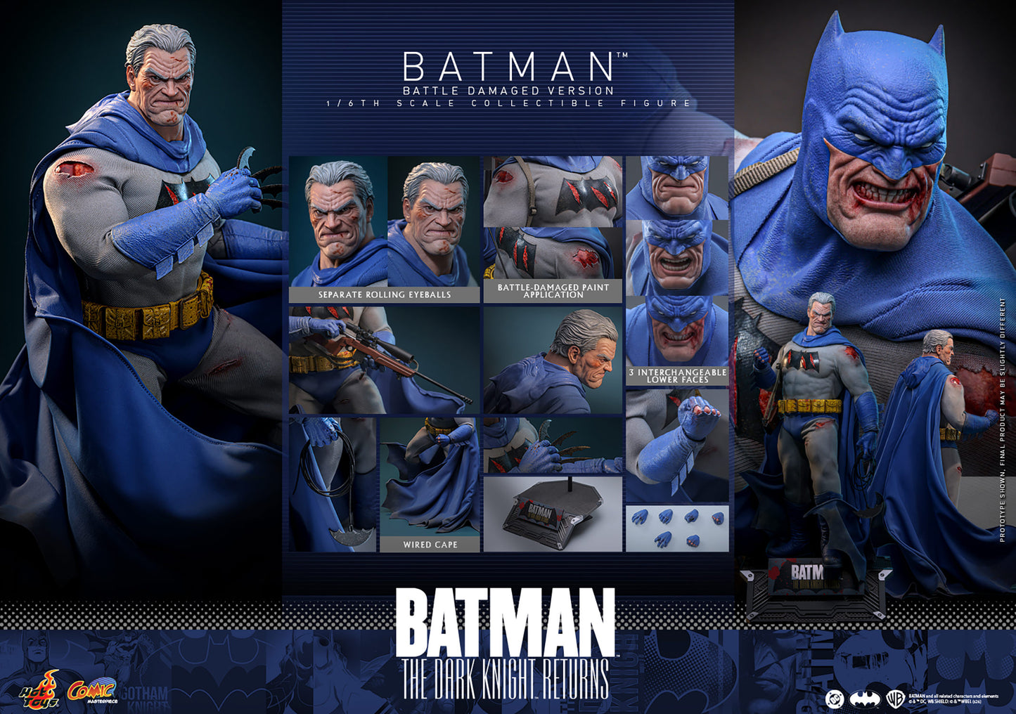 (Pre-order) Batman Battle Damaged Dk Returns