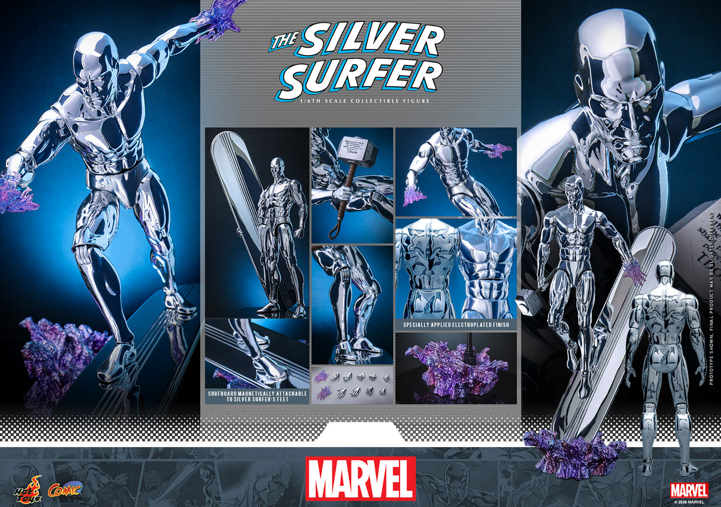 (Pre-Order) Silver Surfer Sixth Scale Figure