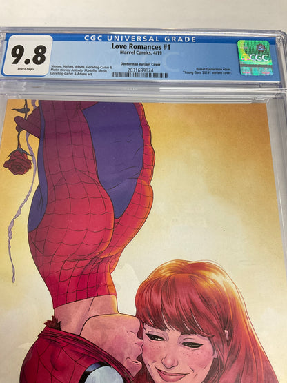 Love Romances #1 Spider-Man MJ Dauterman Young Guns Variant Cover CGC 9.8