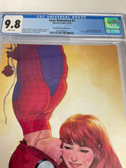 Love Romances #1 Spider-Man MJ Dauterman Young Guns Variant Cover CGC 9.8