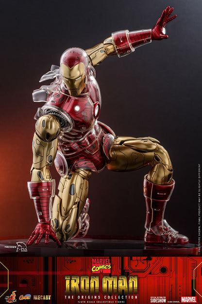 IRON MAN DELUXE (The Origins Collection) Sixth Scale Figure by Hot Toys