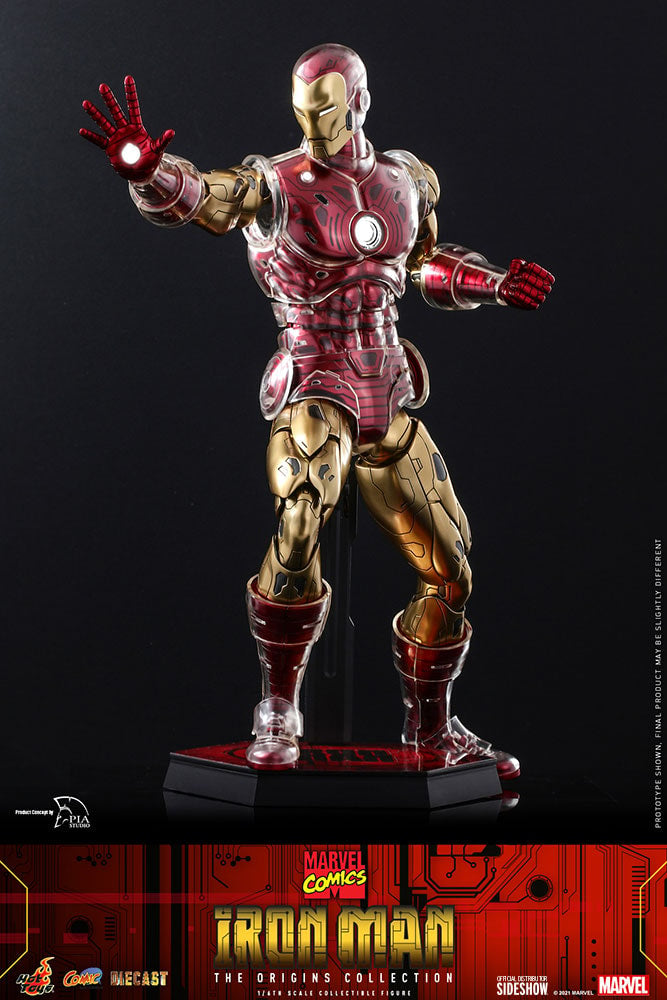 IRON MAN DELUXE (The Origins Collection) Sixth Scale Figure by Hot Toys
