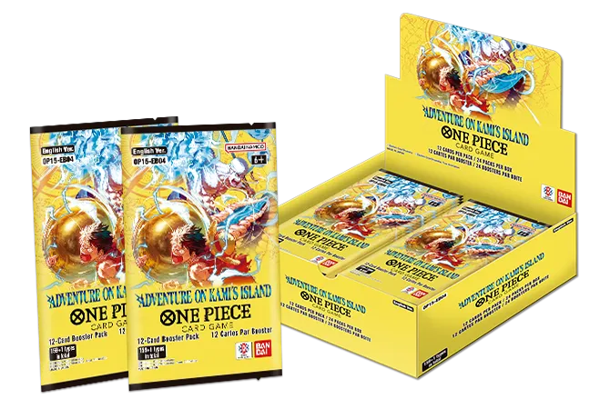 ONE PIECE (ADVENTURE ON KAMI'S ISLAND) BOOSTER BOX OP15-EB04 ENGLISH Rocket Comics ONE PIECE (ADVENTURE ON KAMI'S ISLAND) BOOSTER BOX OP15-EB04 ENGLISH Rocket Comics