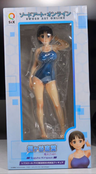 SWORD ART ONLINE SUGUHA KIRIGAYA SWIMSUIT 1/7 PVC FIG NAVY (Q-SIX BEAT)