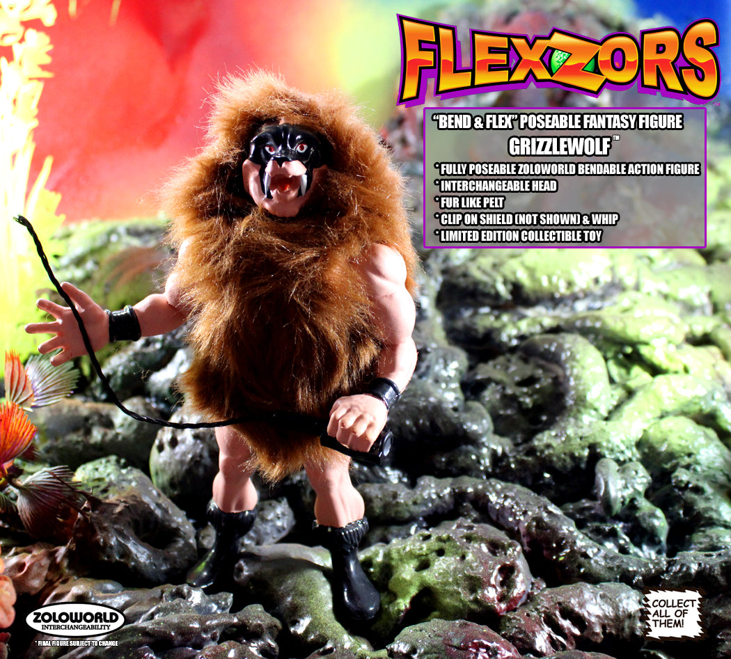 GRIZZLEWOLF WARRIOR BEAST ACTION FIGURE MOC