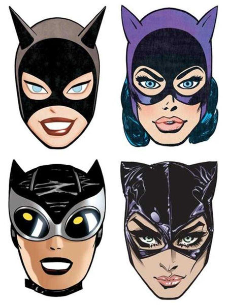 Batman Day 2023 - Catwoman Paper Masks Inc 1:1 (Set Of 4) (Free)