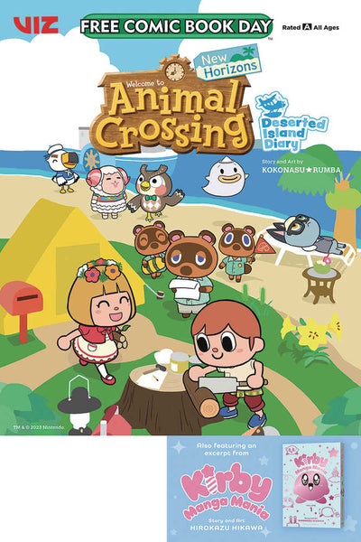 Free Comic Book Day 2023 Animal Crosing & Kirby Manga Mania