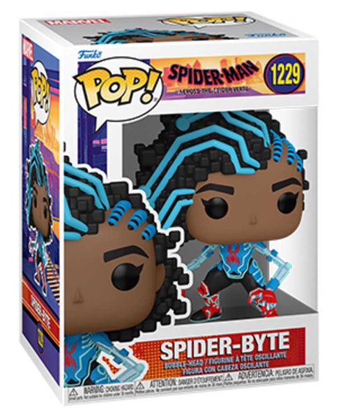 Pop Vinyl Spider-Man Across Spiderverse Spider-Byte Vinyl Figure