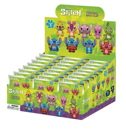Stitch Series5 24pc 3D Foam Bag Clip Blind Mystery Box Display
