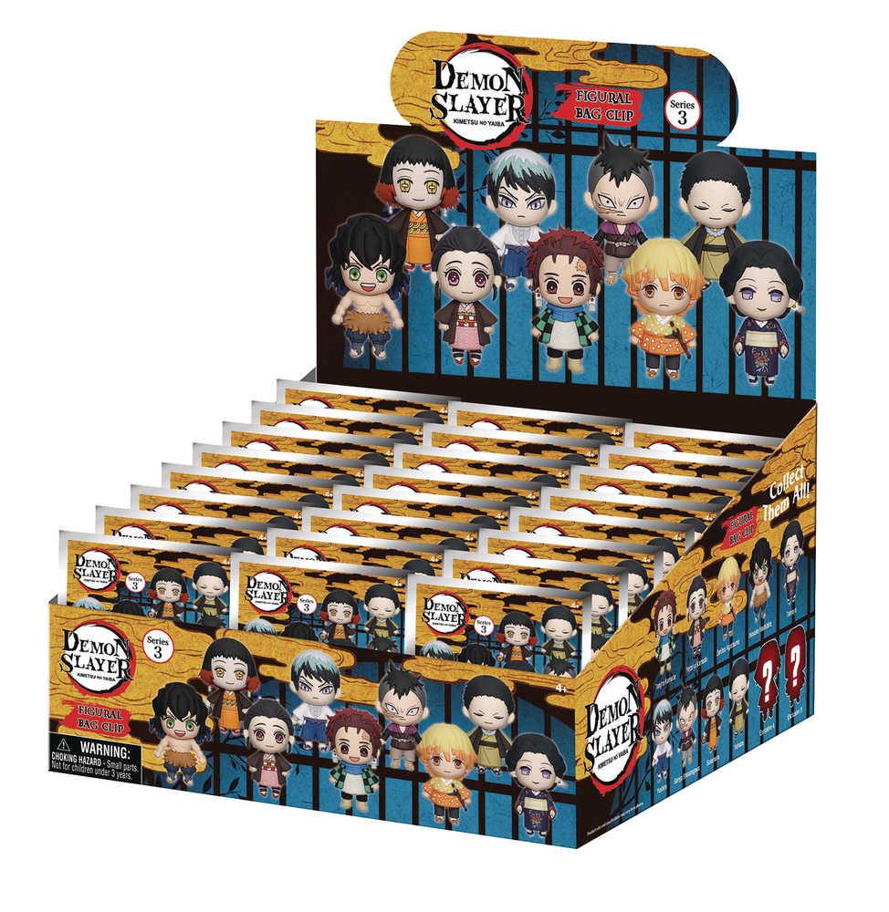 Demon Slayer 24pc Series 3 3D Foam Bag Clip Ds