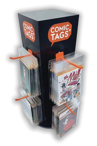 Comic Tags Countertop Display Spinner Rack