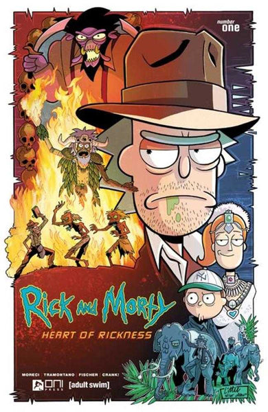 Rick And Morty Heart Of Rickness #1 (Of 4) Cover A Troy Little Temple Of Doom Homage (Mature)