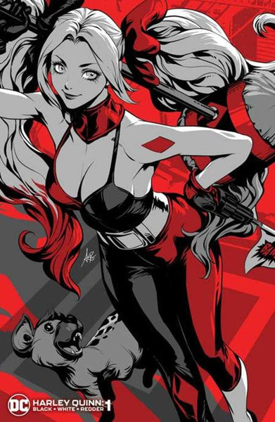 Harley Quinn Black White Redder #1 (Of 6) Cover B Stanley Artgerm Lau Variant